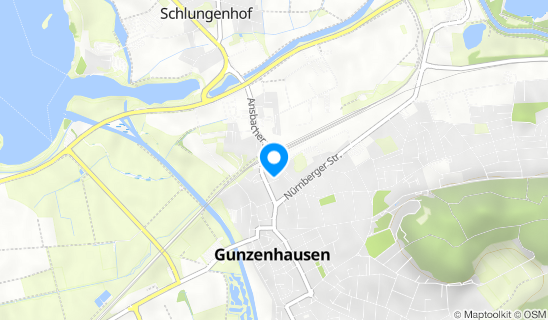 Kartenausschnitt Gunzenhausen